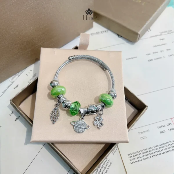 Vòng Tay Bi Charm Vương Miện Phong Cách Hoàng Gia VT01