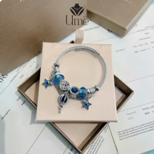 Vòng Tay Bi Charm Vương Miện Phong Cách Hoàng Gia VT01
