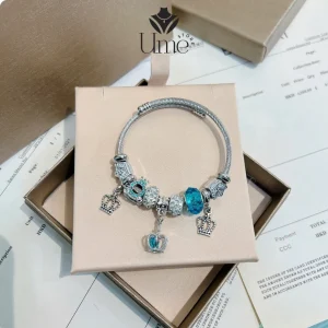Vòng Tay Bi Charm Vương Miện Phong Cách Hoàng Gia VT01