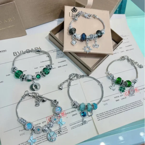 Vòng Tay Bi Charm Vương Miện Phong Cách Hoàng Gia VT01