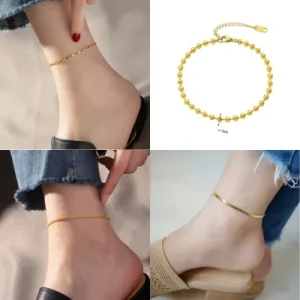 Lắc chân titan nữ đẹp – Phụ kiện nhỏ, điểm nhấn lớn cho phong cách