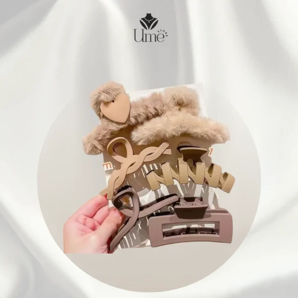 Set kẹp tóc càng cua đa dạng - Ume Store