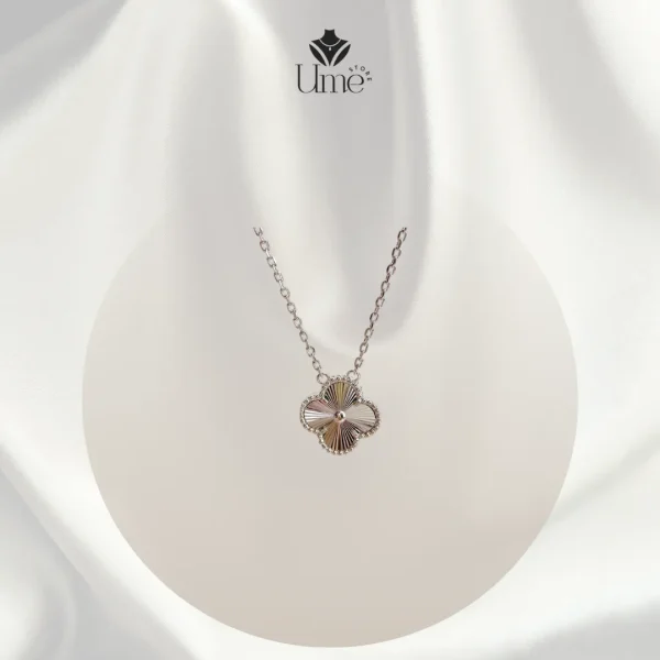 Dây chuyền cỏ 4 lá đính đá - Ume Store