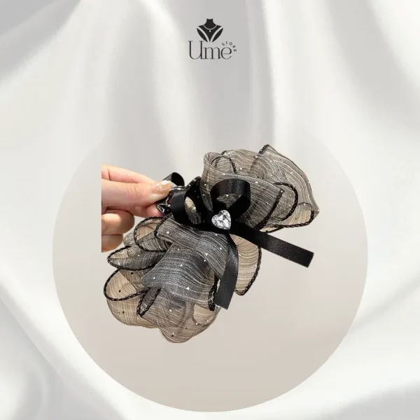 Kẹp càng cua nơ bản to - Ume Store