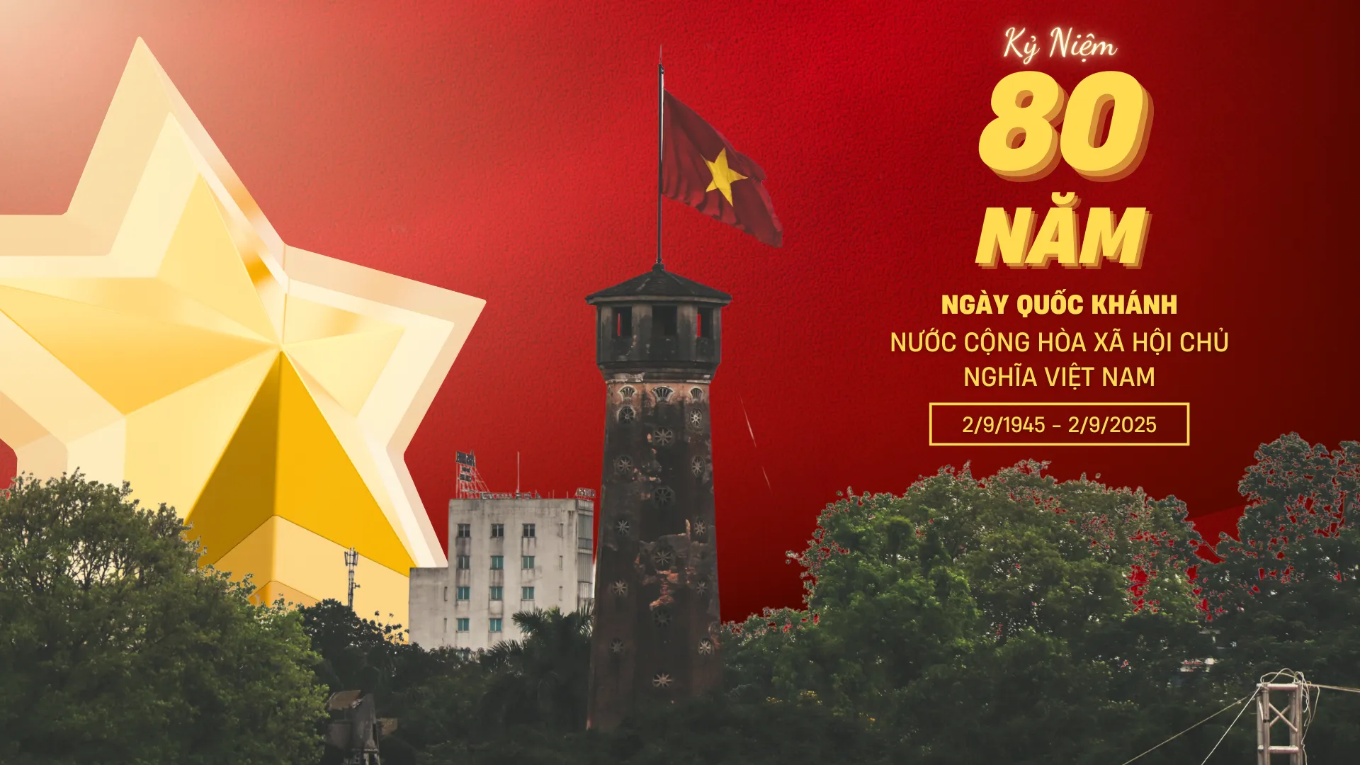 Banner chúc mừng 80 năm ngày quốc khánh
